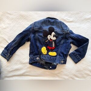 GAP x Disney Kids Blue Denim Jacket with Mickey Mouse